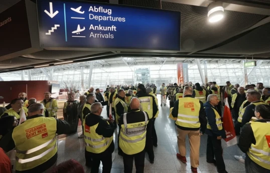 Airport employees in Germany begin mass strikes