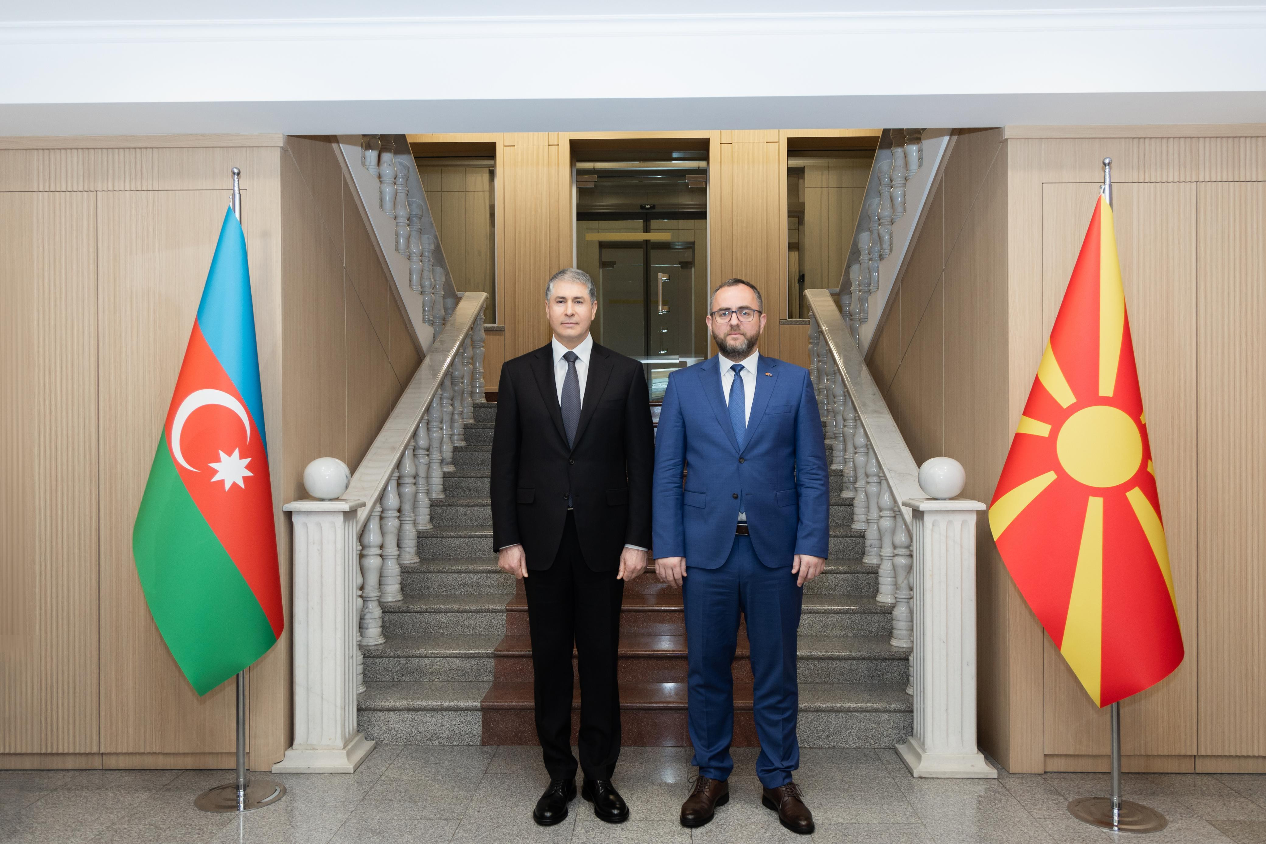 Azerbaijan's Internal Affairs Minister meets with North Macedonian counterpart