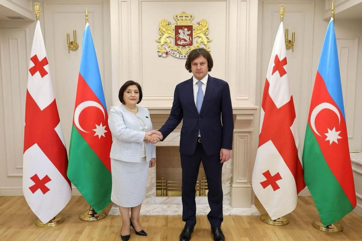 Speaker of the Milli Majlis, Prime Minister of Georgia, Irakli KobakhidzeSahiba Gafarova,