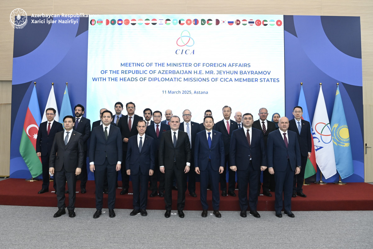 Azerbaijani top diplomat meets CICA Secretary General and ambassadors of member states