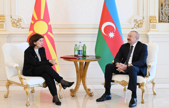 President of Azerbaijan Ilham Aliyev held one-on-one meeting with President of North Macedonia -UPDATED 