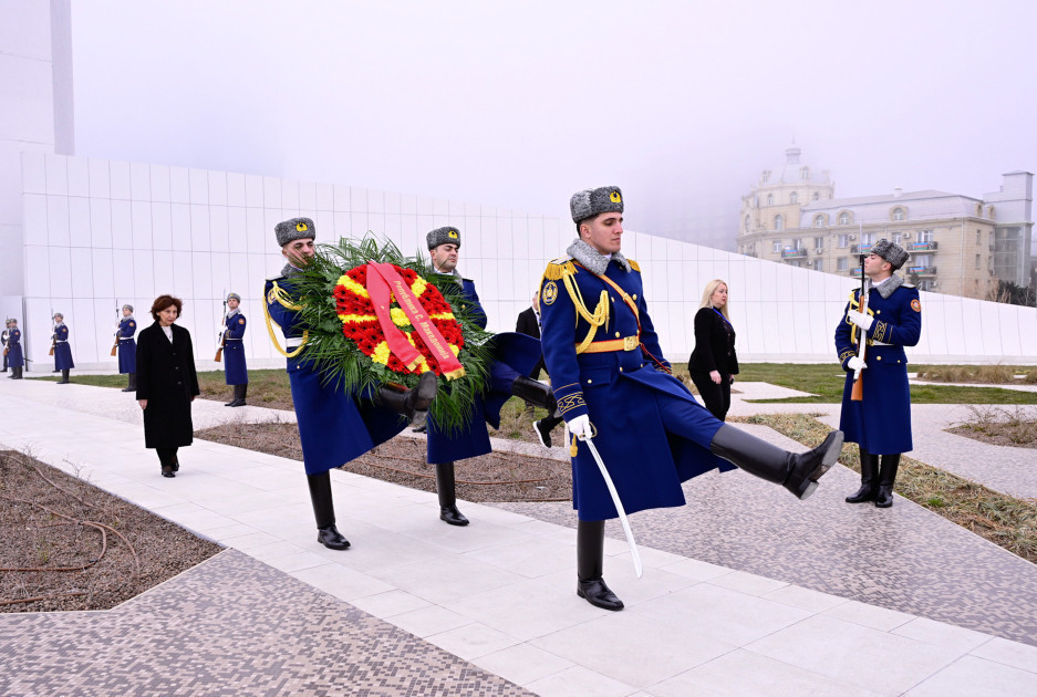 President of North Macedonia visits Victory Park in Baku
