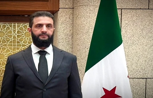 Syria's interim president, Ahmed al-Sharaa