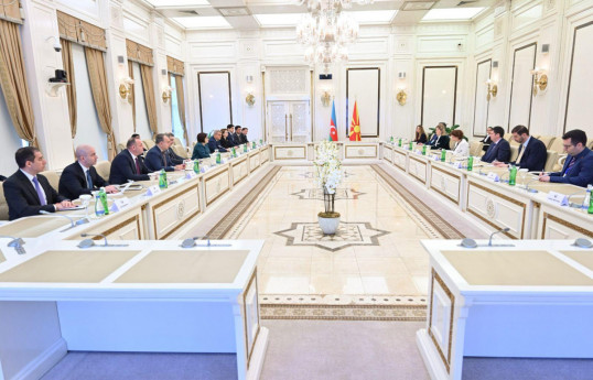 Azerbaijani Parliament's chairperson meets with President of North Macedonia