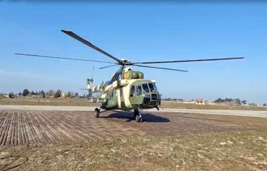 Azerbaijan Air Force’s helicopter units conduct training flights-VIDEO 