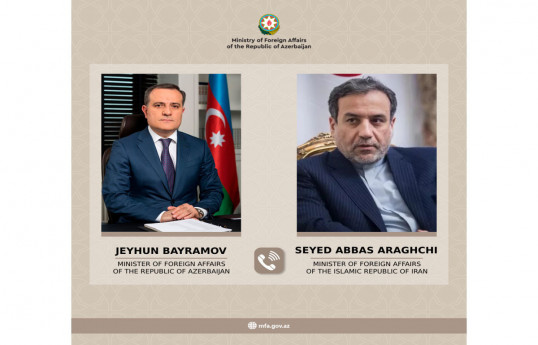 Jeyhun Bayramov, the Minister of Foreign Affairs of the Republic of Azerbaijan, and Seyid Abbas Araghchi, the Minister of Foreign Affairs of the Islamic Republic of Iran
