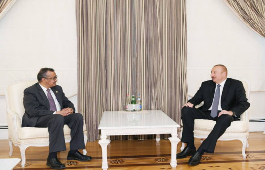 Director-General thanked Azerbaijani leader for support to WHO