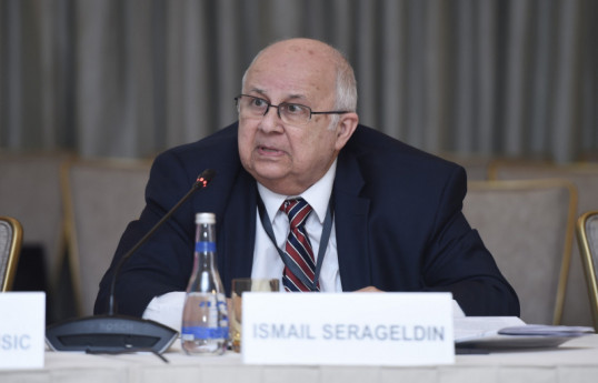 Co-chair of the Nizami Ganjavi International Center, Ismail Serageldin