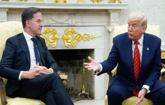 Trump meeting with Nato secretary-general at the White House