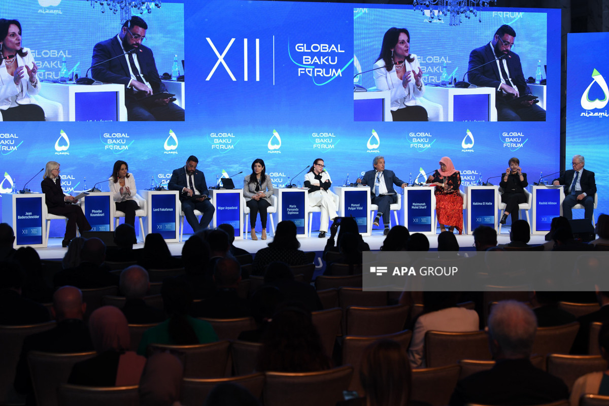 Another panel discussion held within framework of XII Global Baku Forum -PHOTO 
