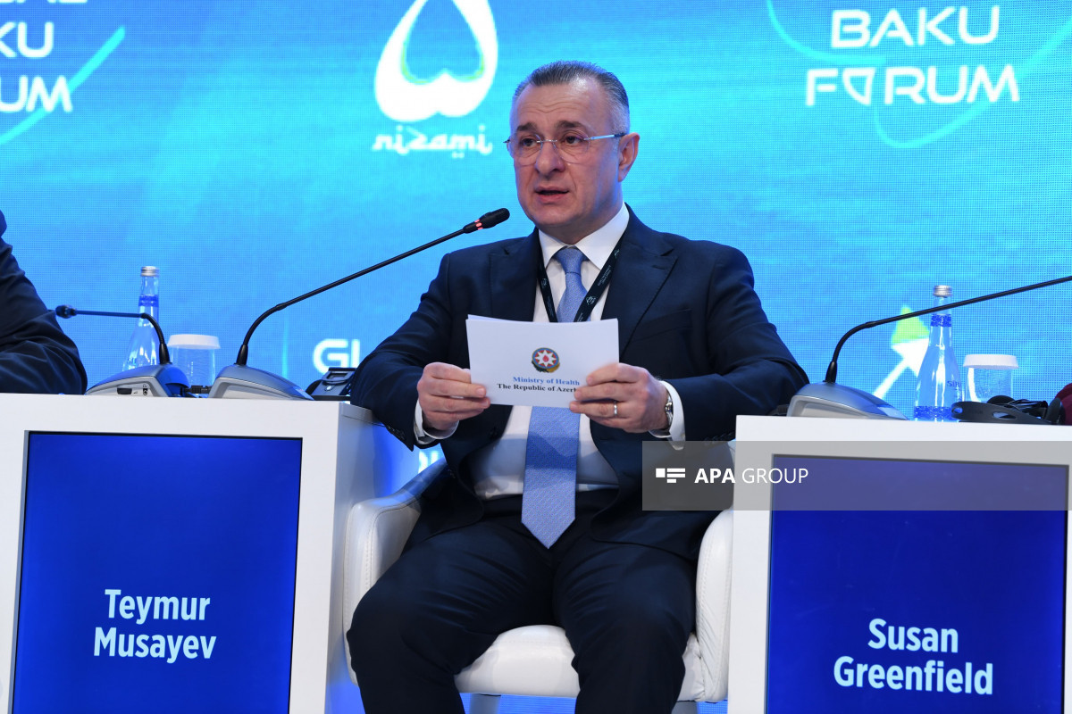 Panel discussion on health held at the XII Global Baku Forum -PHOTO 