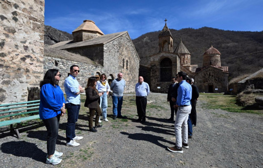 Foreign participants of conference in Baku visited Khudavang Monastery