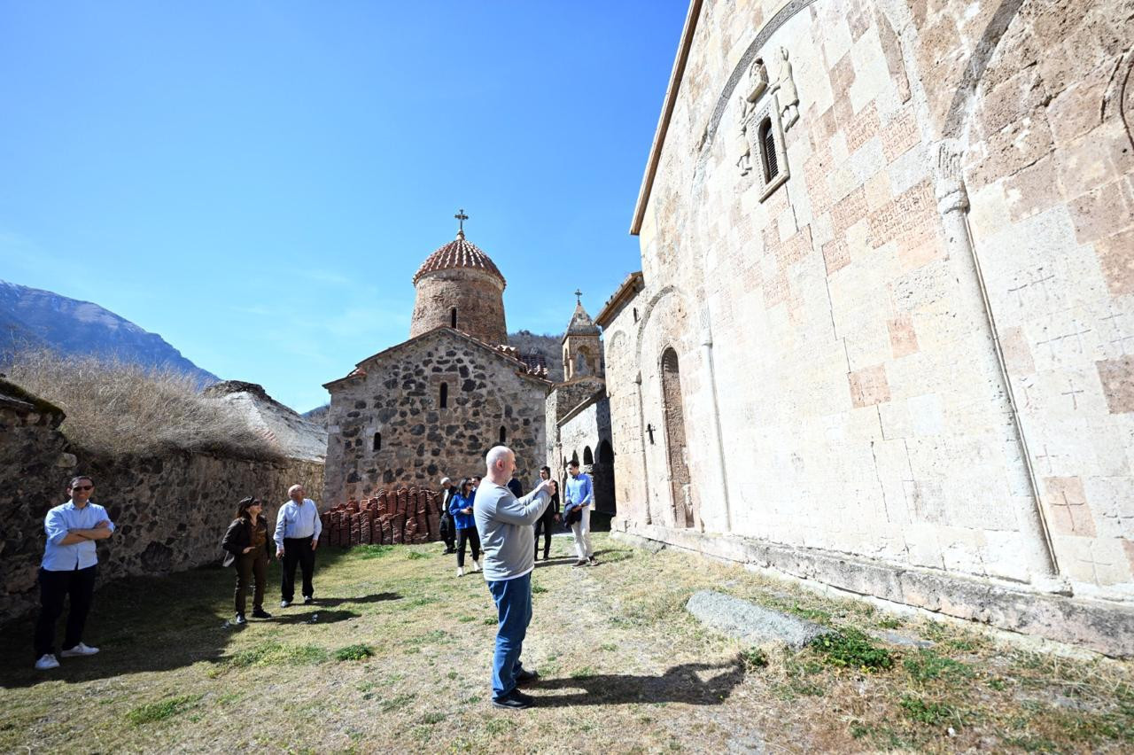 Foreign participants of conference in Baku visited Khudavang Monastery