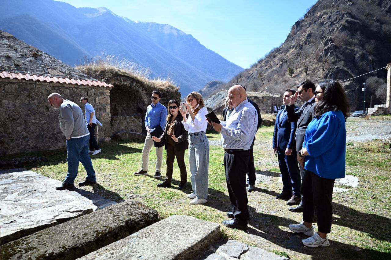Foreign participants of conference in Baku visited Khudavang Monastery