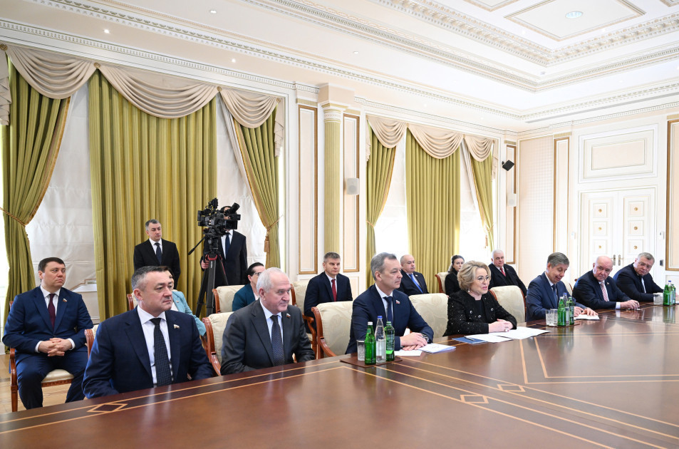 President Ilham Aliyev received delegation led by Speaker of Federation Council of Federal Assembly of Russia -UPDATED 