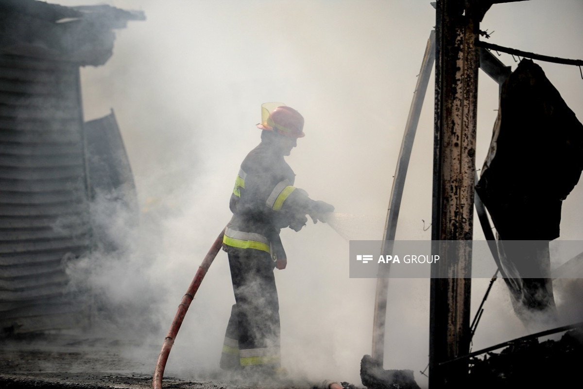 Fire in Baku