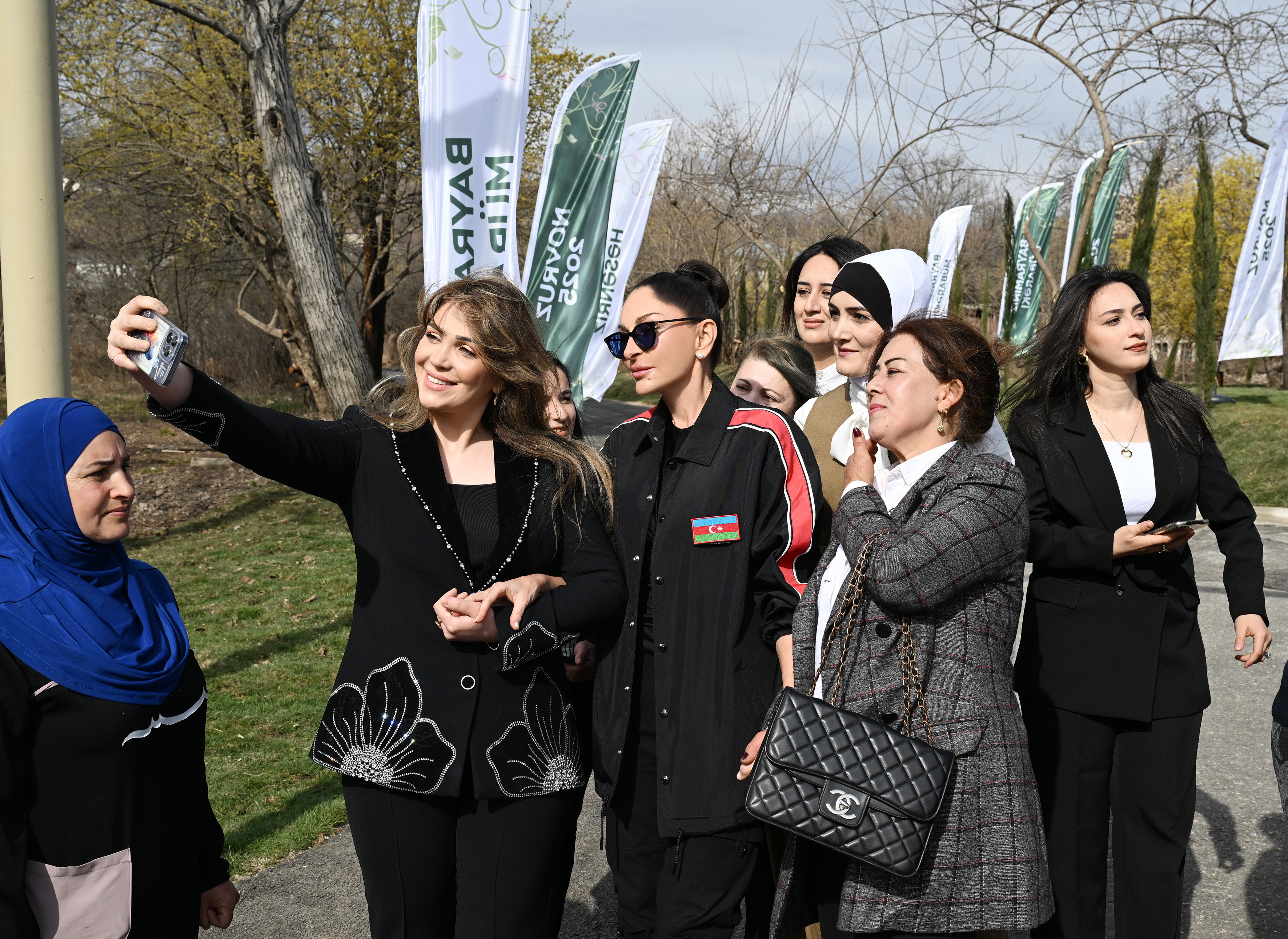President Ilham Aliyev and First Lady Mehriban Aliyeva lit Novruz bonfire together with residents of Hasanriz village in Aghdara-UPDATED 