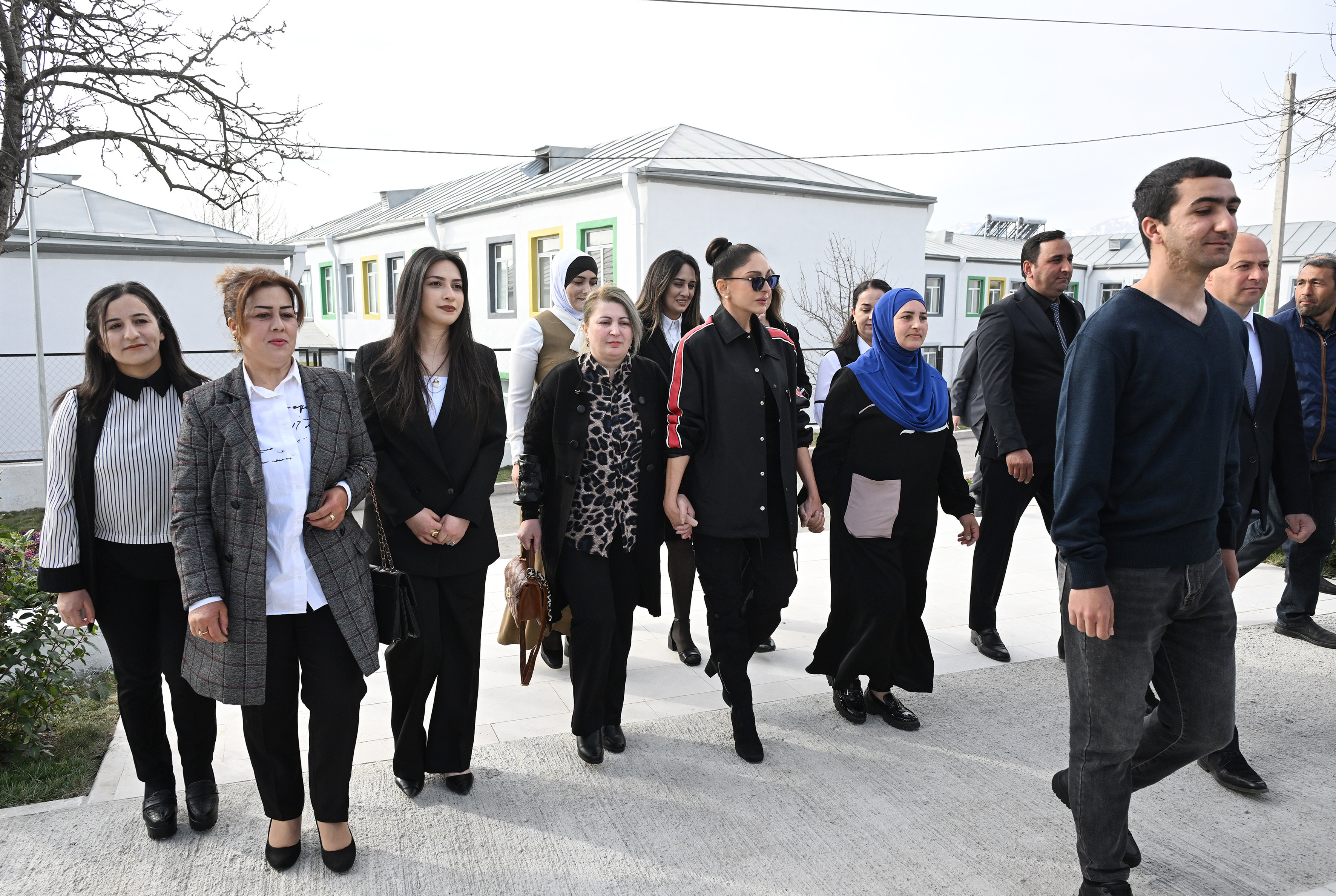 President Ilham Aliyev and First Lady Mehriban Aliyeva lit Novruz bonfire together with residents of Hasanriz village in Aghdara-UPDATED 