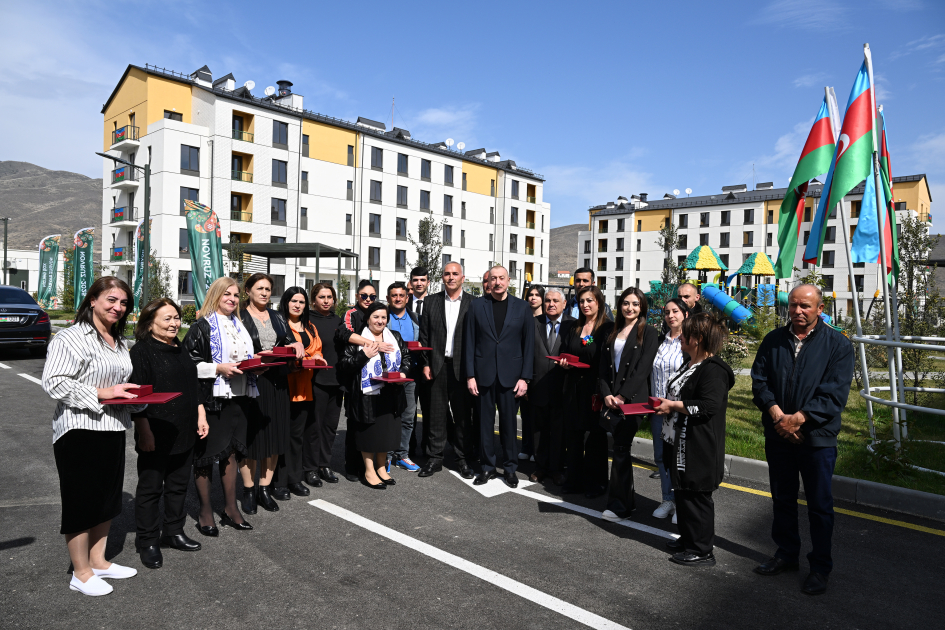 Residential complex inaugurated in Sugovushan village in Aghdara, with keys to apartments handed over to residents