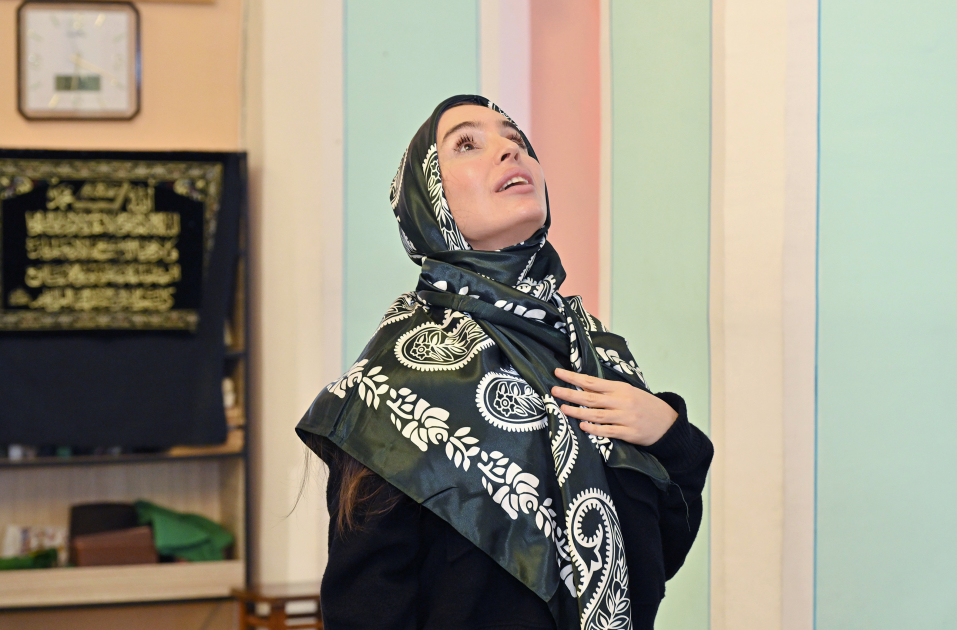 Leyla Aliyeva visits Sakina Khanim Mosque in Guba