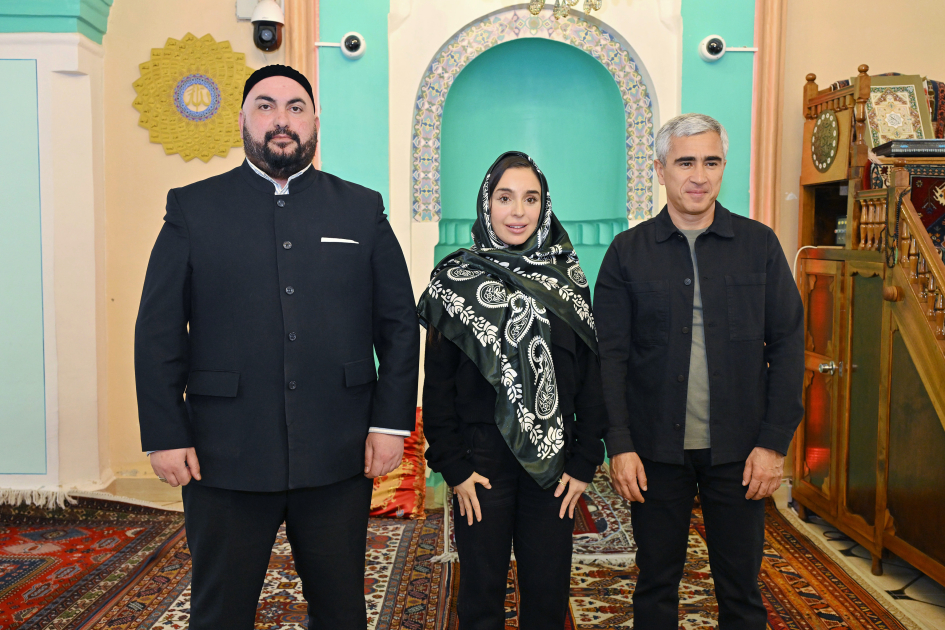 Leyla Aliyeva visits Sakina Khanim Mosque in Guba