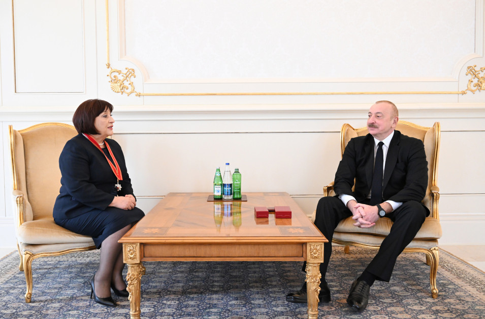 President Ilham Aliyev presented “Sharaf” Order to Sahiba Gafarova-UPDATED 