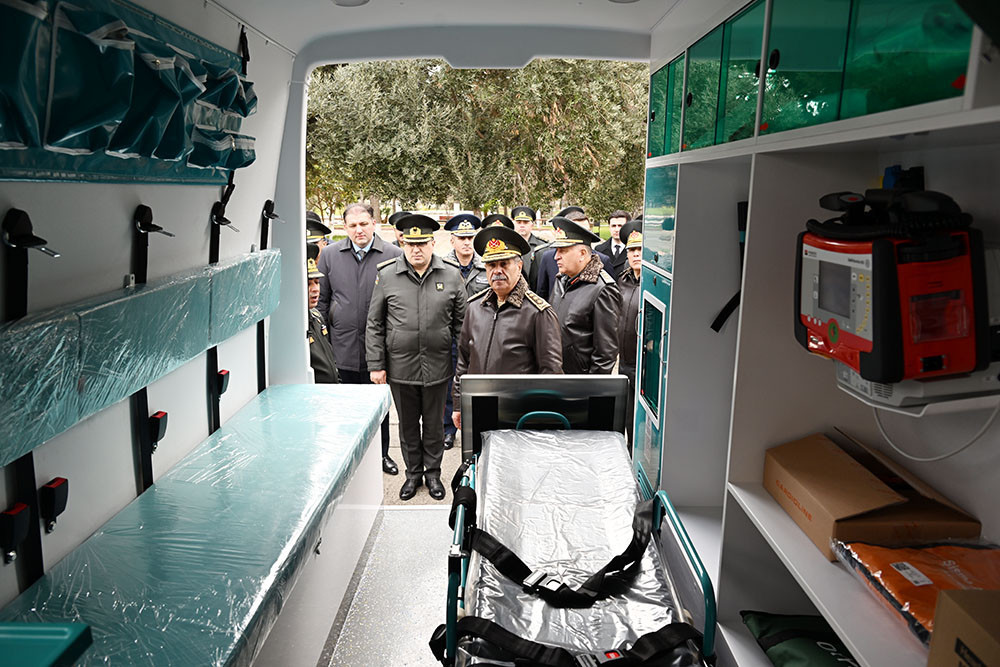 Azerbaijan Defense Ministry’s leadership visits Main Clinical Hospital-VIDEO 