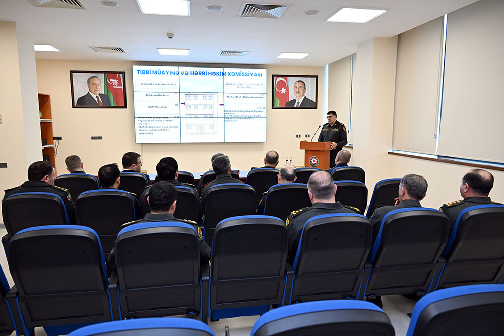 Azerbaijan Defense Ministry’s leadership visits Main Clinical Hospital-VIDEO 