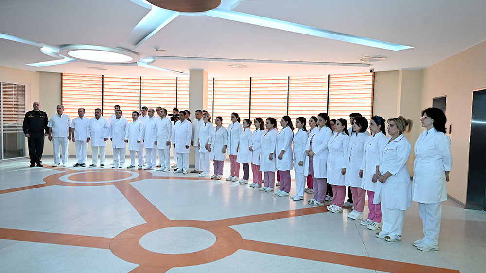 Azerbaijan Defense Ministry’s leadership visits Main Clinical Hospital-VIDEO 