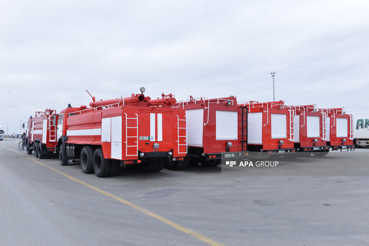Ministry of Emergency Situations sends 10 specialized firefighting vehicles to Kyrgyzstan free of charge-PHOTO 