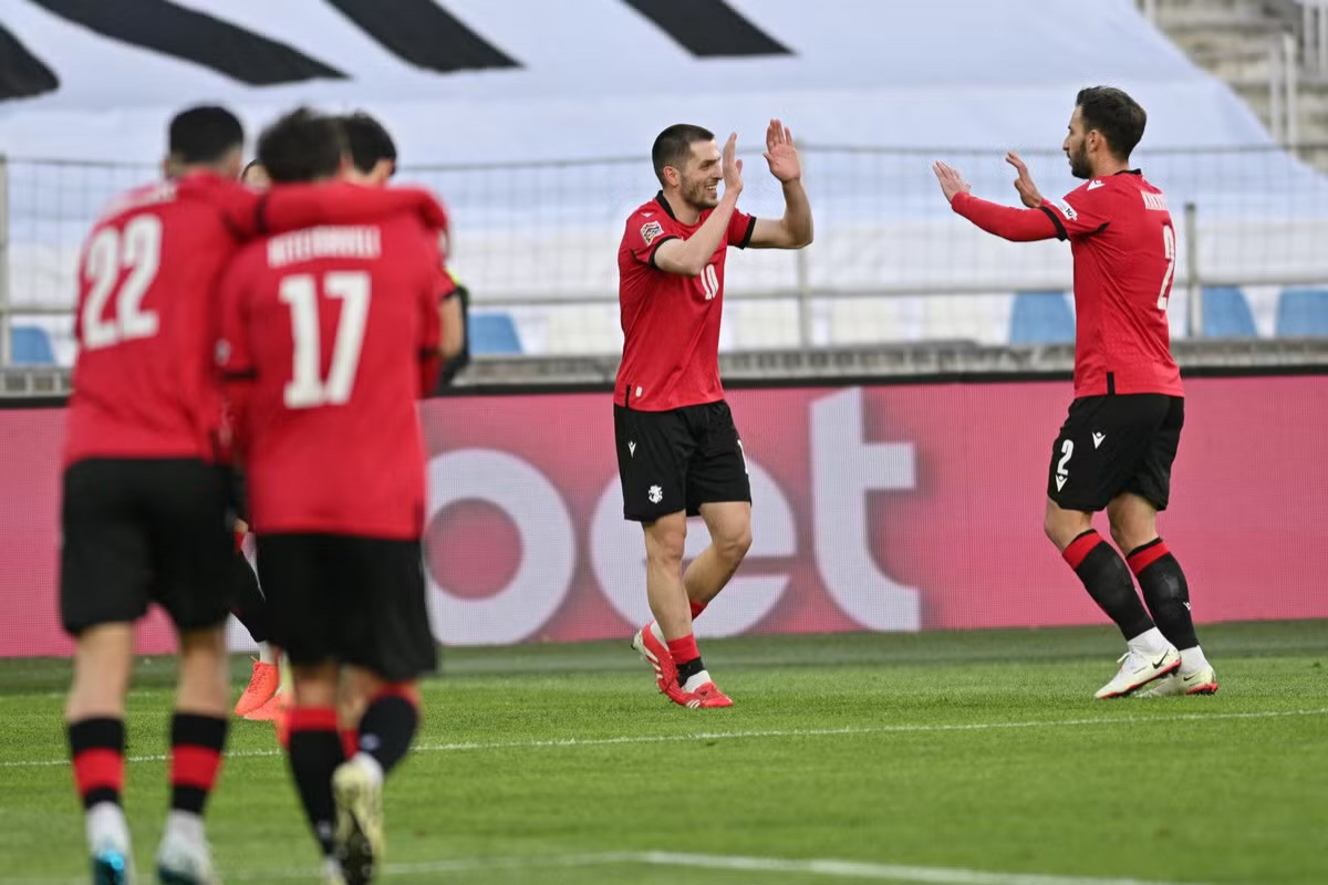 Georgia hit Armenia for six in Nations League second leg to complete sweep