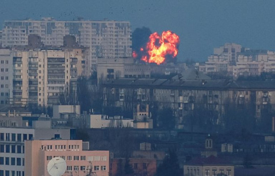 Russian drone attack on Kyiv injures several, sparks fires, Ukrainian officials say