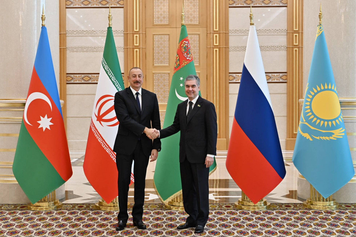 Ilham Aliyev, President of the Republic of Azerbaijan, Gurbanguly Berdymukhamedov, National Leader of the Turkmen people