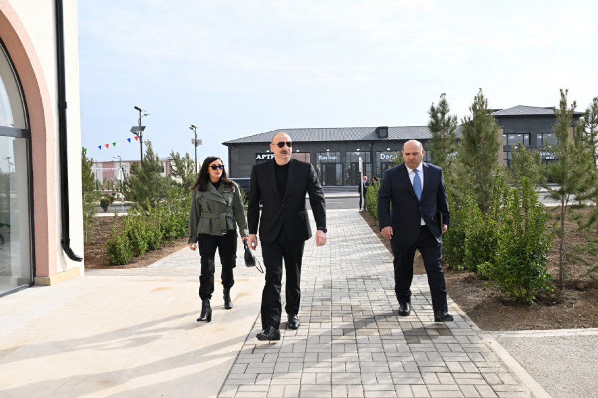 President Ilham Aliyev and First Lady Mehriban Aliyeva attended opening of the first phase of Sarijali Village in Aghdam-UPDATED 