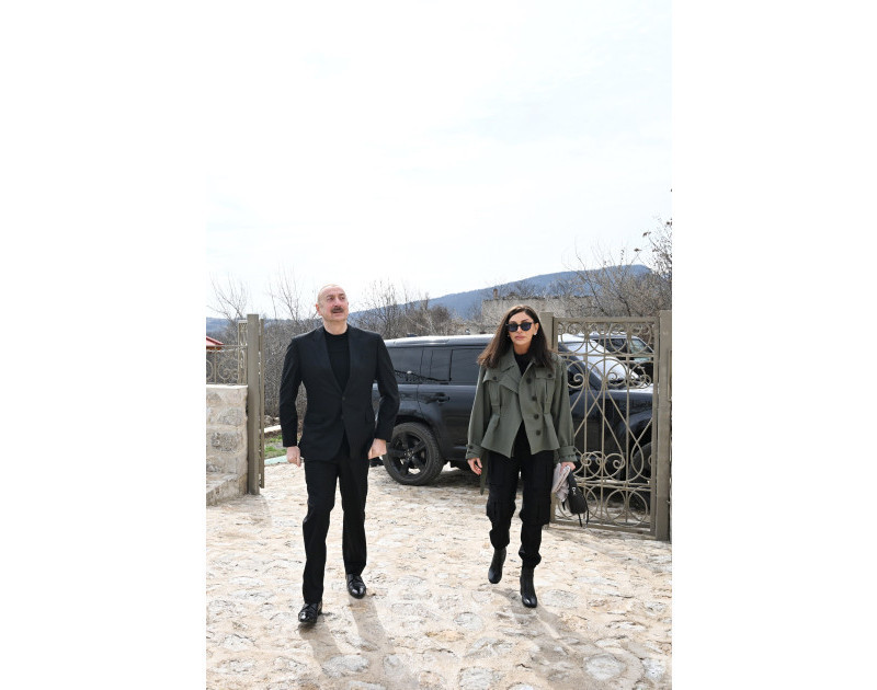 President Ilham Aliyev and First Lady Mehriban Aliyeva attended several openings and inspected construction work in Shusha-UPDATED 