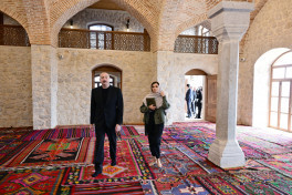 President Ilham Aliyev and First Lady Mehriban Aliyeva attended several openings and inspected construction work in Shusha-UPDATED 