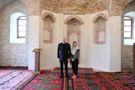 President Ilham Aliyev and First Lady Mehriban Aliyeva attended several openings and inspected construction work in Shusha-UPDATED 