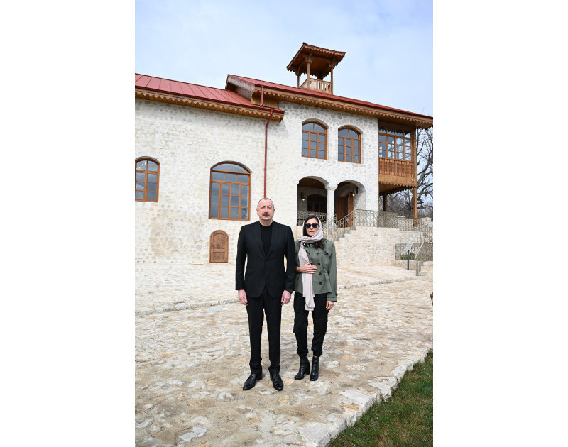 President Ilham Aliyev and First Lady Mehriban Aliyeva attended several openings and inspected construction work in Shusha-UPDATED 