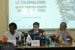 Baku hosts press conference on colonialism -PHOTO 