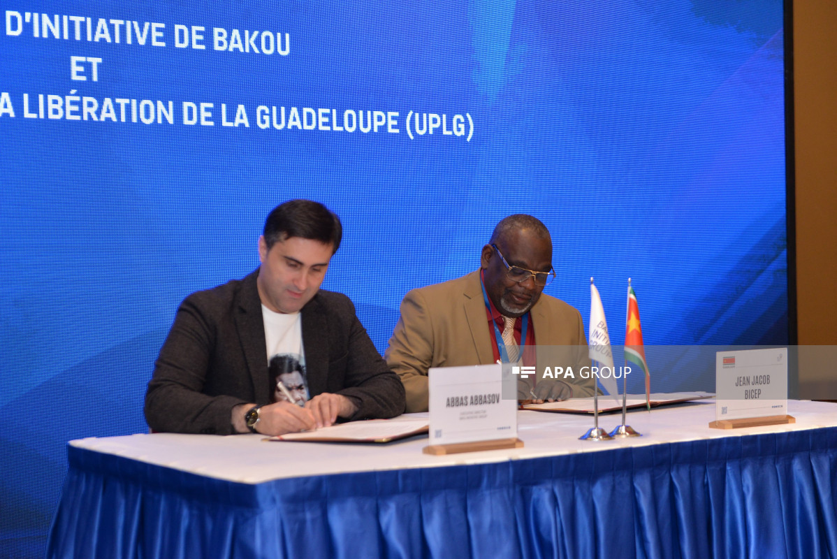 Baku Initiative Group and People's Union for the Freedom of Guadeloupe sign cooperation memorandum -PHOTO 