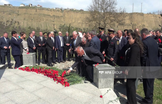 Azerbaijan honors genocide victims at Guba Memorial on 107th anniversary -PHOTO 