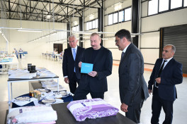 President Ilham Aliyev attends opening of "LATIFA" Lachin garment factory-UPDATED 
