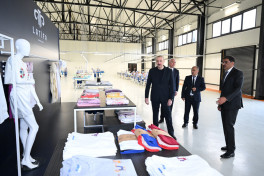 President Ilham Aliyev attends opening of "LATIFA" Lachin garment factory-UPDATED 