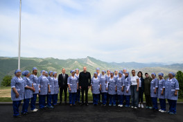 President Ilham Aliyev attends opening of "LATIFA" Lachin garment factory-UPDATED 