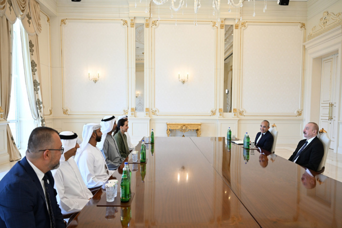President Ilham Aliyev received business delegation from United Arab Emirates
