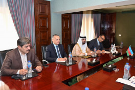 Speaker of the Milli Majlis Sahiba Gafarova met with the President of the Arab Parliament