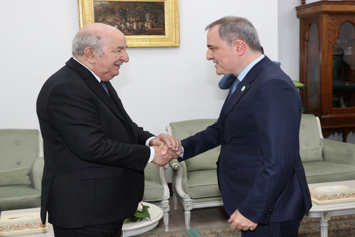 Azerbaijani FM was received by President of Algeria
