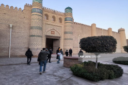 Azerbaijani journalists visited "Nurullaboy" palace complex in Khiva-PHOTO 