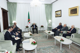 Azerbaijani FM was received by President of Algeria