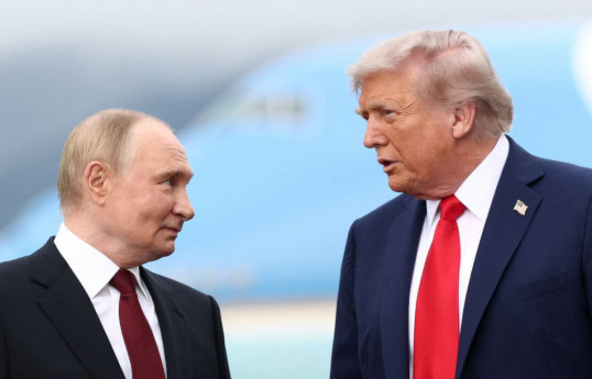 Russian and U.S. Presidents Vladimir Putin and Donald Trump
